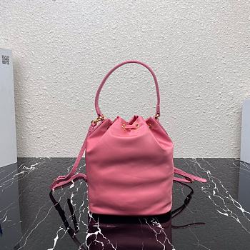 Prada Bucket Bag Pink 1N1864 Size 23 × 18 × 12 cm