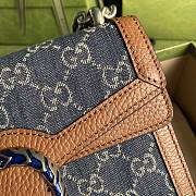 Gucci Dionysus Mini Bag In Blue And Ivory GG Denim 421970 Size 20 x 15.5 x 5 cm - 4