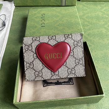 Gucci Wallet Heart 648848 Size 11 x 8.5 x 3 cm