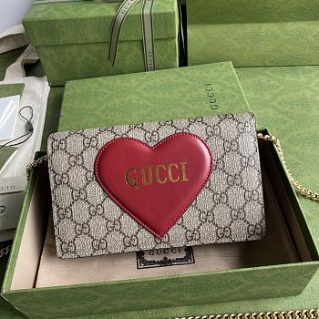 Gucci Long Wallet Heart 648948 Size 20 x 12.5 x 4 cm