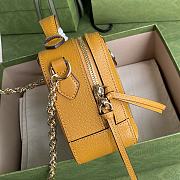  Gucci Ophidia GG Beer Print Mini Shoulder Bag 602576 Size 18.5 x 15 x 7.5 cm - 4
