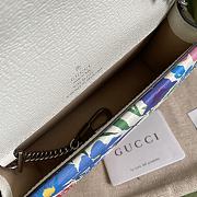 Gucci Dionysus Floral Print Mini Chain Bag White 476432 Size 16.5 x 10 x 4.5 cm - 3