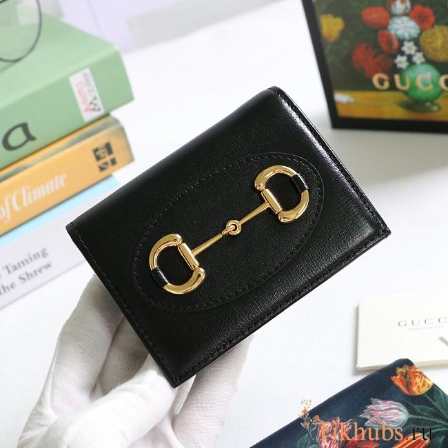 Gucci Wallet Full Black 621887 Size 11 x 8.5 x 3 cm - 1