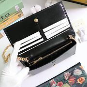 Gucci Horsebit 1955 Wallet With Chain Mini Bag Full Black 621892 Size 19 x 10 x 4 cm - 4