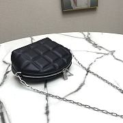 Bottega Veneta Mini Box Chain Shell Bag Black Size 11 x 14 x 16 cm - 6