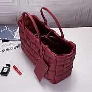 Bottega Veneta Large Tote Bag Burgundy Size 50 x 42 x 18 cm - 5