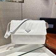 Prada Messenger Bag Small White 1BD255 Size 30 x 21.5 x 12 cm - 3