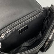 Prada Crossbody Bag Black 6207 Size 22 x 7.5 x 14 cm - 4