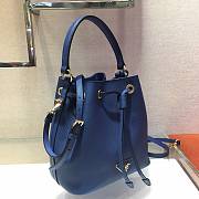 Prada Bucket Bag Blue 1BZ032 Size 22 x 22 x 14 cm - 5