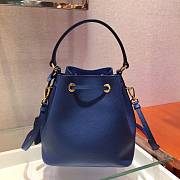 Prada Bucket Bag Blue 1BZ032 Size 22 x 22 x 14 cm - 4