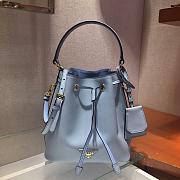 Prada Bucket Bag Light Blue 1BZ032 Size 22 x 22 x 14 cm - 1