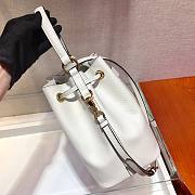 Prada Bucket Bag White 1BZ032 Size 22 x 22 x 14 cm - 5