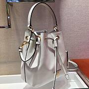 Prada Bucket Bag White 1BZ032 Size 22 x 22 x 14 cm - 2