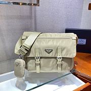 Prada Messenger Bag Beige 1BD671 Size 30 x 25 x 12 cm - 1