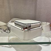 Prada Mini Handbag White 1BH183 Size 11 x 17.5 x 3.5 cm - 5