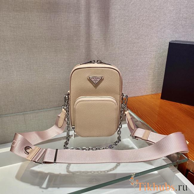 Prada Mini Handbag Beige 1BH183 Size 11 x 17.5 x 3.5 cm - 1