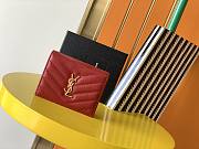 YSL Wallet Red 1069 Size 11 x 8.5 x 3 cm - 1