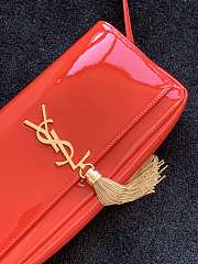 YSL Kate Smooth Leather Red 3729 Size 26 x 13.5 x 4.5 cm - 3
