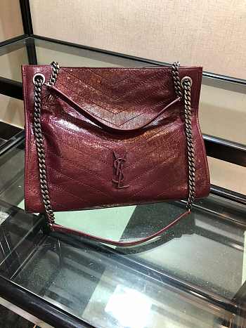 YSL Niki Shopping Bag Red 577999 Size 33 × 25 × 11 cm