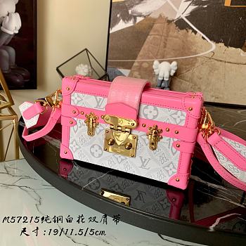 Louis Vuitton Original Petite Malle Pink M40273 Size 19 x 11.5 x 5 cm