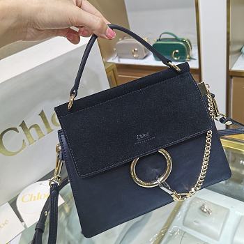 Chloe Faye Small Bag Black 9300 Size 26 x 21 x 2.5 cm