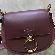 Chloe Handbag Red Wine S1152 Size 26 x 22 x 8 cm - 2