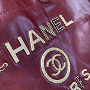 Chanel Shopping Bag Red Wine Size 40 x 31 x 21 cm - 6