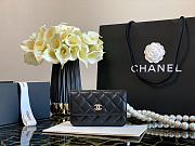 Chanel Pearl Shoulder Strap Chest Bag Black Size 9.5 x 15.2 x 3.5 cm - 1