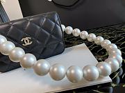 Chanel Pearl Shoulder Strap Chest Bag Black Size 9.5 x 15.2 x 3.5 cm - 5