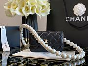 Chanel Pearl Shoulder Strap Chest Bag Black Size 9.5 x 15.2 x 3.5 cm - 4