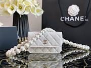 Chanel Pearl Shoulder Strap Chest Bag White Size 9.5 x 15.2 x 3.5 cm - 4