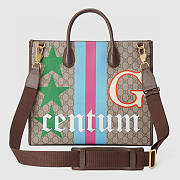 Gucci Medium Tote With Geometric Print In GG Supreme 674148 Size 37.5 × 33 × 15.5 cm - 2