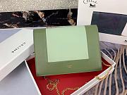 Celine Frame Crossbody Small Bag Green 180268 Size 21 x 15 x 4.5 cm - 1