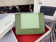 Celine Frame Crossbody Small Bag Green 180268 Size 21 x 15 x 4.5 cm - 4