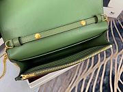 Celine Frame Crossbody Small Bag Green 180268 Size 21 x 15 x 4.5 cm - 2