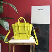 Celine Nano Luggage Mustard Yellow 168243 Size 20 x 20 x 10 cm - 1