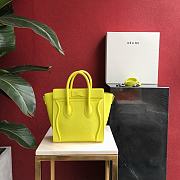 Celine Nano Luggage Mustard Yellow 168243 Size 20 x 20 x 10 cm - 3