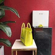 Celine Nano Luggage Mustard Yellow 168243 Size 20 x 20 x 10 cm - 2