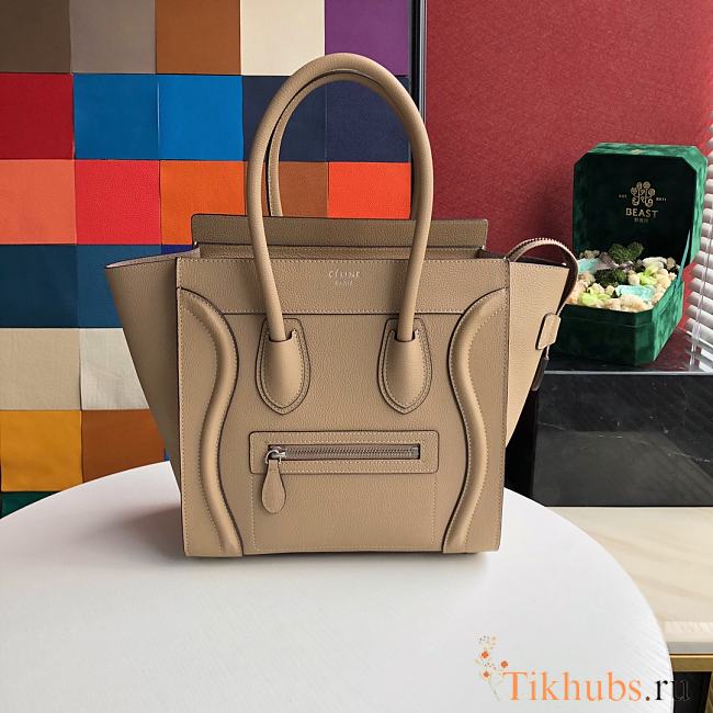 Celine Micro Luggage Apricot 167793 Size 27 x 27 x 15 cm - 1