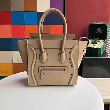 Celine Micro Luggage Apricot 167793 Size 27 x 27 x 15 cm