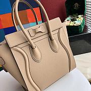 Celine Micro Luggage Apricot 167793 Size 27 x 27 x 15 cm - 3