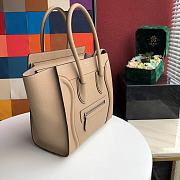 Celine Micro Luggage Apricot 167793 Size 27 x 27 x 15 cm - 5