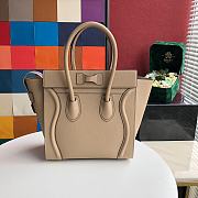 Celine Micro Luggage Apricot 167793 Size 27 x 27 x 15 cm - 6