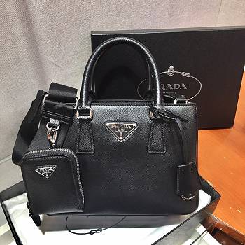 Prada Three-In-One Killer Bag Black 1BA296 Size 23 x 16.5 x 10 cm