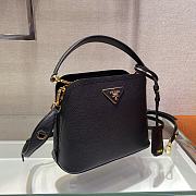 Prada Matinee Handbag Black 1BA286 Size 21 x 16.5 x 9.5 cm - 2