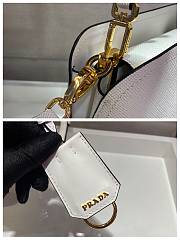 Prada Matinee Handbag White 1BA286 Size 21 x 16.5 x 9.5 cm - 3