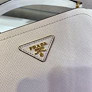 Prada Matinee Handbag White 1BA286 Size 21 x 16.5 x 9.5 cm - 5