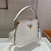 Prada Matinee Handbag White 1BA286 Size 21 x 16.5 x 9.5 cm - 6