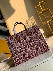 Lv Since 1854 Onthego GM Bordeaux Red M57185 Size 41 x 34 x 19 cm  - 1