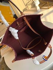 Lv Since 1854 Onthego GM Bordeaux Red M57185 Size 41 x 34 x 19 cm  - 5